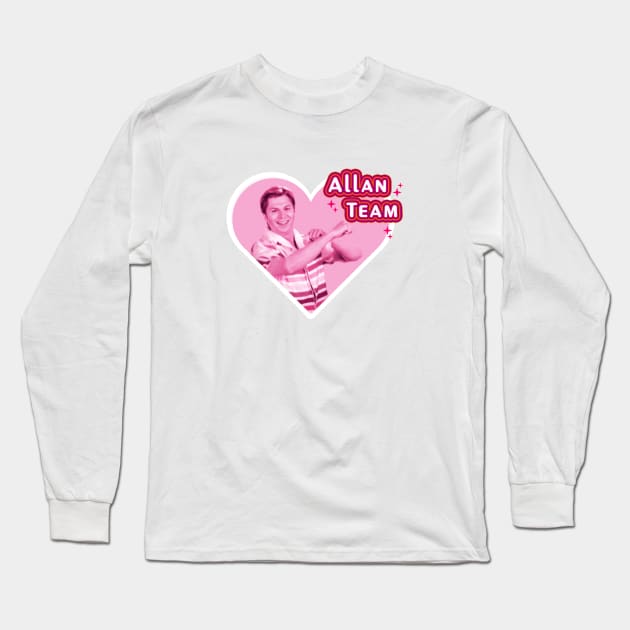 Allan Team, Barbie Movie cute pink,  bold design Long Sleeve T-Shirt by WeirdyTales